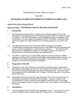 Fillable Online Affordable Housing Supplementary Planning Document