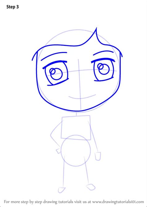 Step By Step How To Draw Chibi Mel Jones From Coraline