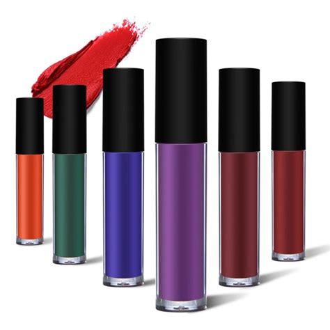 No Logo 6 Colors Liquid Matte Lip Gloss Lipgloss Lipstick Beauty Cosmetics Waterproof Shiny