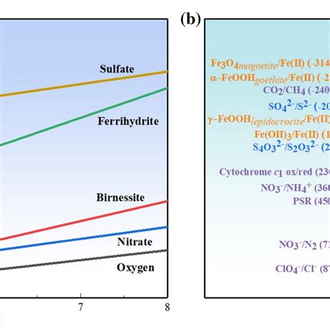 Theoretical Orp For Reduction Oxidation Couples At Various Download Scientific Diagram