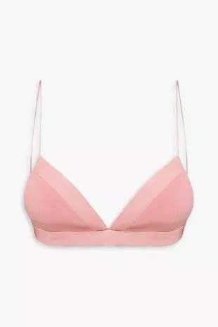 Alex Perry Ash Satin Crepe Bralette