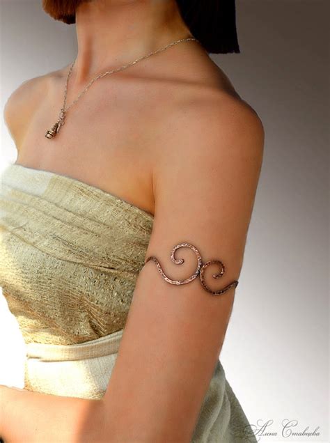 Beauty T Upper Arm Wrap Upper Arm Cuff Copper Jewelry