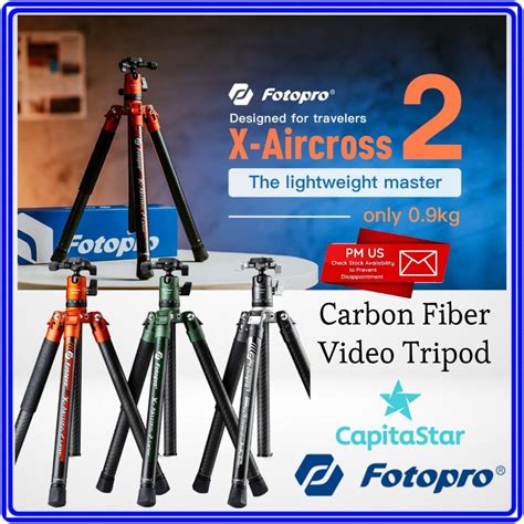 Fotopro X Aircross Carbon Fiber Video Tripod Photography