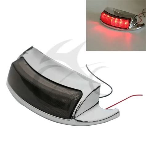 Chrome Rear Fender Tip Lamp Brake Light For Harley Touring Electra Glide Ultra 2009 2016 15