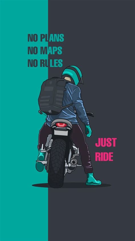 A Man Riding On The Back Of A Motorcycle With No Plans No Maps No Rules