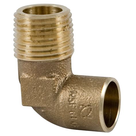 Nibco Copper Alloy Degree Elbow Cup X Mipt At Lowes