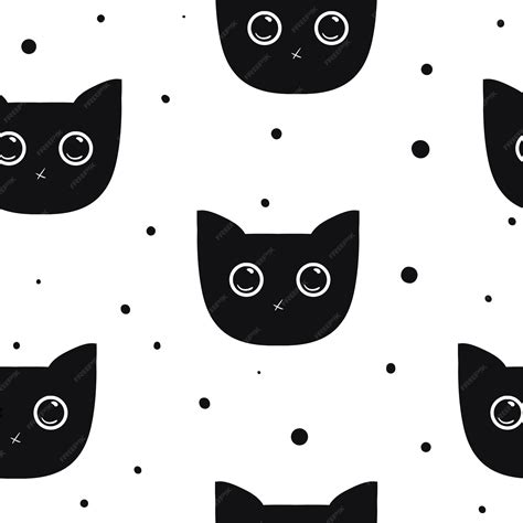 Premium Vector Cute Cats Colorful Seamless Pattern Background With Cats