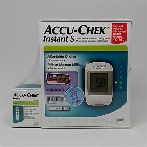 Accu Chek Instant S Blood Glucose Meter Starter Kit With 25 Test Strips