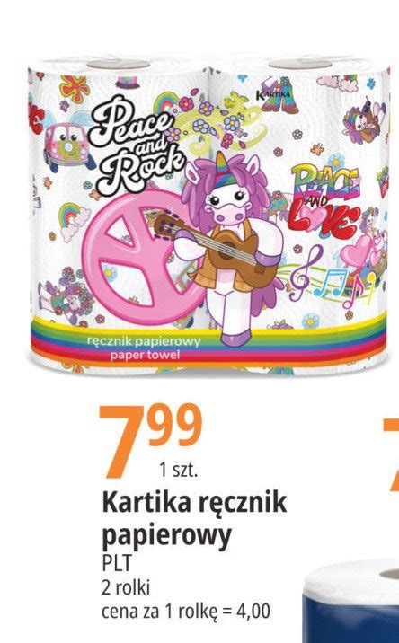 Ręcznik papierowy peace and rock Kartika cena promocje opinie