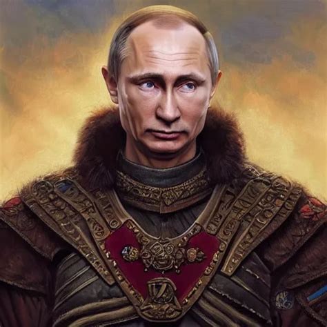 Vladimir Putin As A Fantasy D D Character Portrait Stable Diffusion