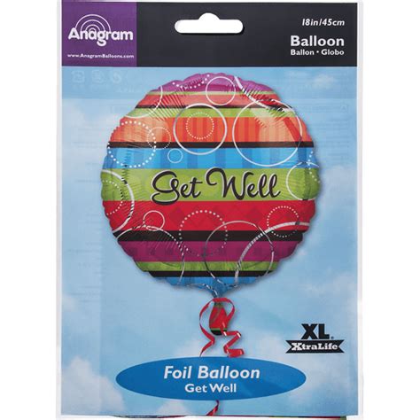 Anagram Foil Balloon 18 Get Well Colorful Party Supplies Foodtown