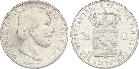 Niederlande 2 1 2 Gulden 1872 Wilhelm III 1849 1890 VF MA Shops