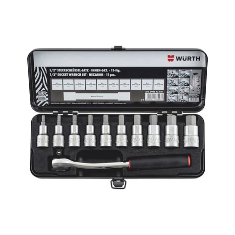 Ass chiavi a bussola per esagoni incassati Würth