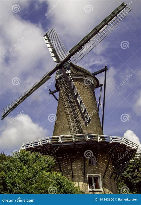 Dutch Windmill Stock Photo Image Of Outdoors Traditional 101263600