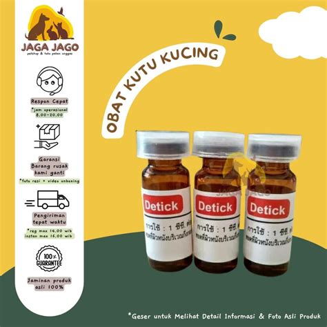 Jual Detick Ml Obat Kutu Tetes Anjing Kucing Detick Kg Caplax