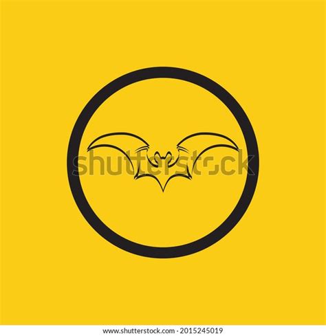 Vector Illustration Black Bat Logo On Stock Vector Royalty Free