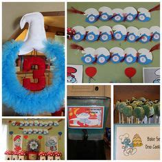 Smurf Birthday Party Idea Blog SMURFS Birthday Party Pinterest