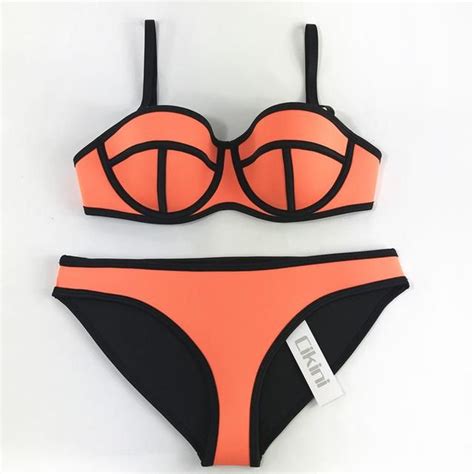 Swimwear Woman Neoprene Material Bikinis Women New Summer 2016 Sexy