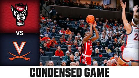 NC State Vs Virginia Condensed Game 2023 24 ACC Womens Basketball