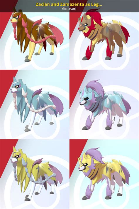 Zacian And Zamazenta As Legendary Dogs Pokemon Sword And Shield Mods