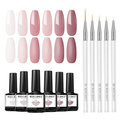 Amazon Modelones Gel Nail Polish Set Colors Nude Pink Gel