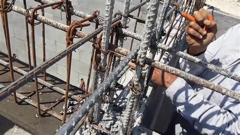 ¡impresionante Armado De Cadenas De Cerramiento Para Loza De Concreto