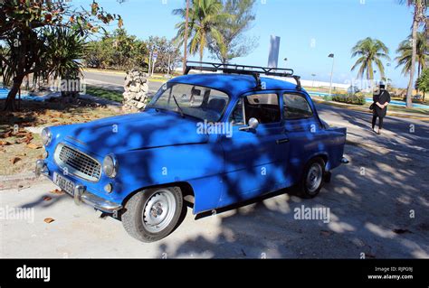 An Iconic Classic Czechoslovakian Skoda Spartak Car In Havana S Centre