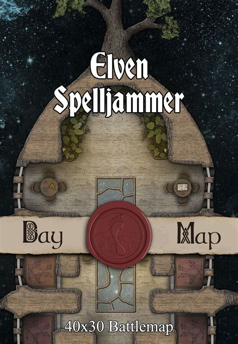 Elven Spelljammer Multi Level X Battlemap With Adventure Seafoot