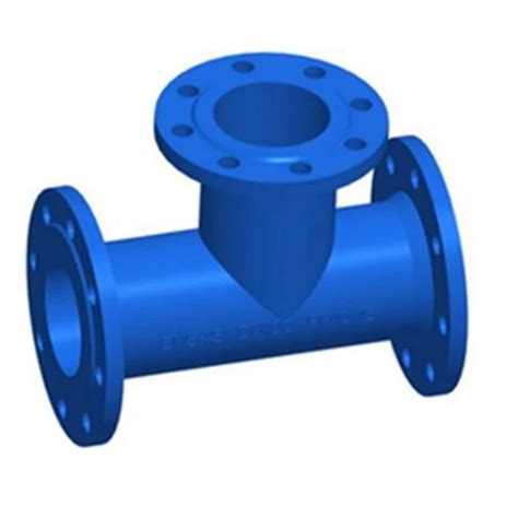 OEM Pn10 Double Flanged Ductile Iron Pipe Fittings All Flange Equal Tee