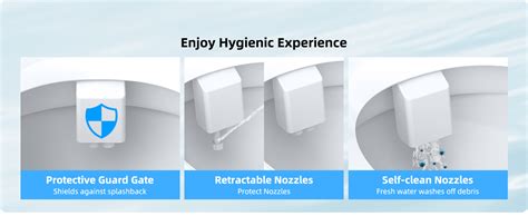 Hibbent Bidet Attachment For Toilet Hot And Cold Water Spray Non Electric Dual Nozzle For