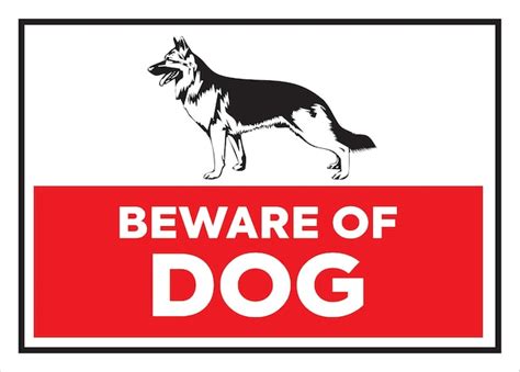 Beware Of Dog Sign