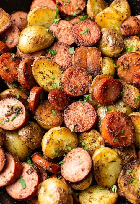 Grab Your Skillet To Make This Tasty One Pan Smoked Sausage And