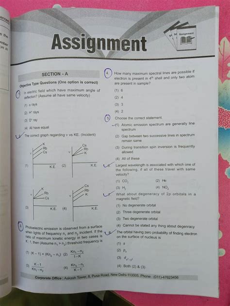 Objective Type Questions One Option Is Correct 4 How Many Maximum Spec