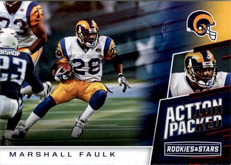 2017 Rookies And Stars Action Packed 7 Marshall Faulk NM MT EBay