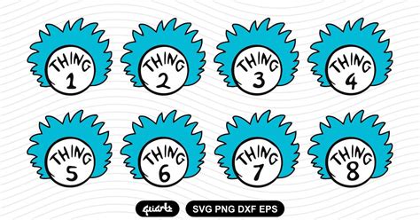 Thing SVG, Thing 1 SVG Cut File - Gravectory
