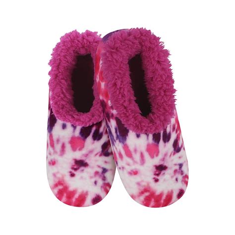 Mast General Store Womens Peace Out Tie Dye Snoozies Slippers