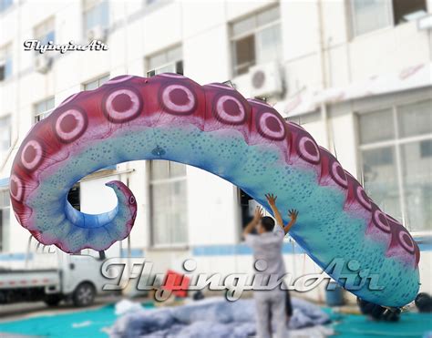 Simulated Giant Inflatable Octopus Arms Full Printing Air Blow Up Tentacle Balloons For Carnival