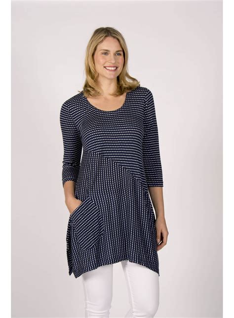 Square Spot Jersey Tunic Clothing From Capri Clothing Uk