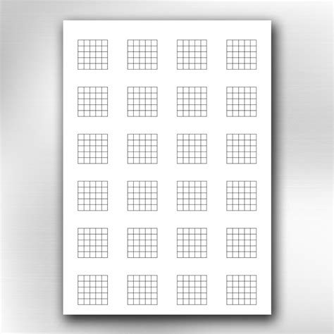 Printable Blank Guitar Chord Chart