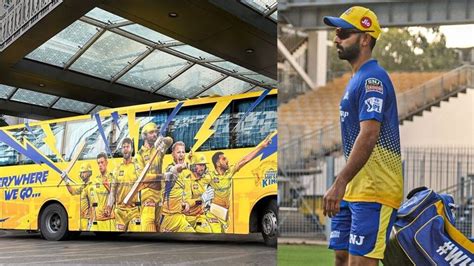 CSK IPL 2023 रहण सटकसच सघत एनटर CSKचय बसच नव लक