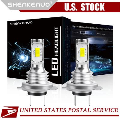 For Mercedes Benz CLA250 2014 2015 2016 2X LED Headlights Bulbs Kit H7