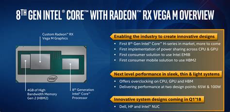 Intel Kaby Lake G Startschuss für fünf CPUs mit AMDs Vega