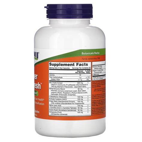 Now Foods Liver Refresh Veg Capsules