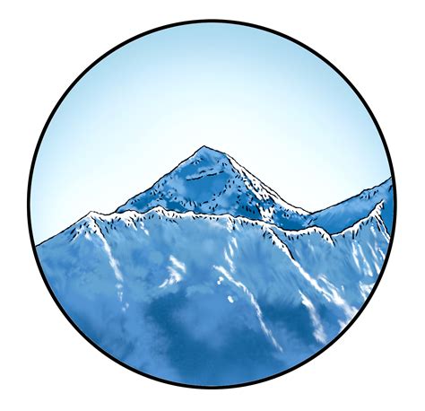 Mount Everest drawing clipart | Clipart Nepal