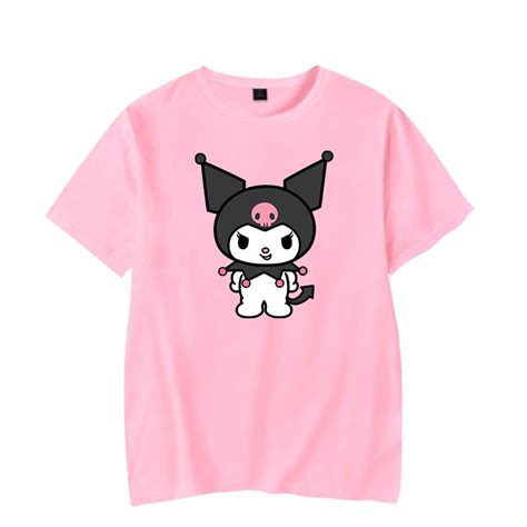 Kuromi Anime Onegai My Melody T Shirt Merch Men Short Sleeve Women