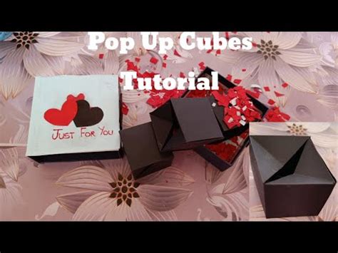 Diy Jumping Box Pop Up Cubes Tutorial Youtube