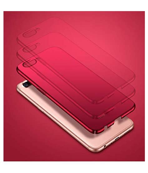 Oppo A3s Plain Cases Wow Imagine - Red - Plain Back Covers Online at Low Prices | Snapdeal India