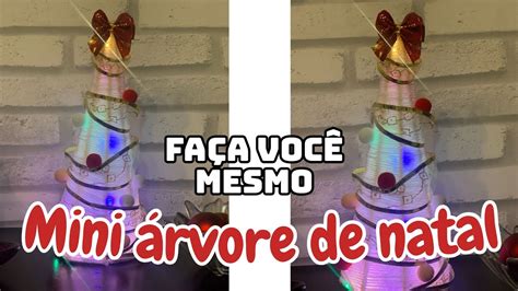 como fazer mini árvore de Natal ideia para decoração de natal YouTube