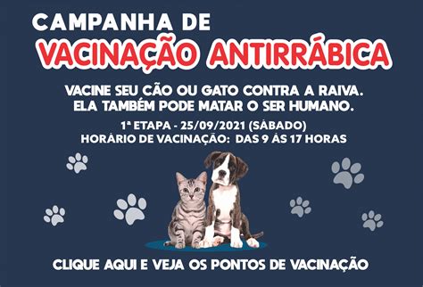 Vacinação antirrábica Prefeitura Municipal de Vespasiano