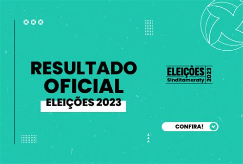 Comiss O Eleitoral Divulga Resultado Oficial Das Elei Es Sindy